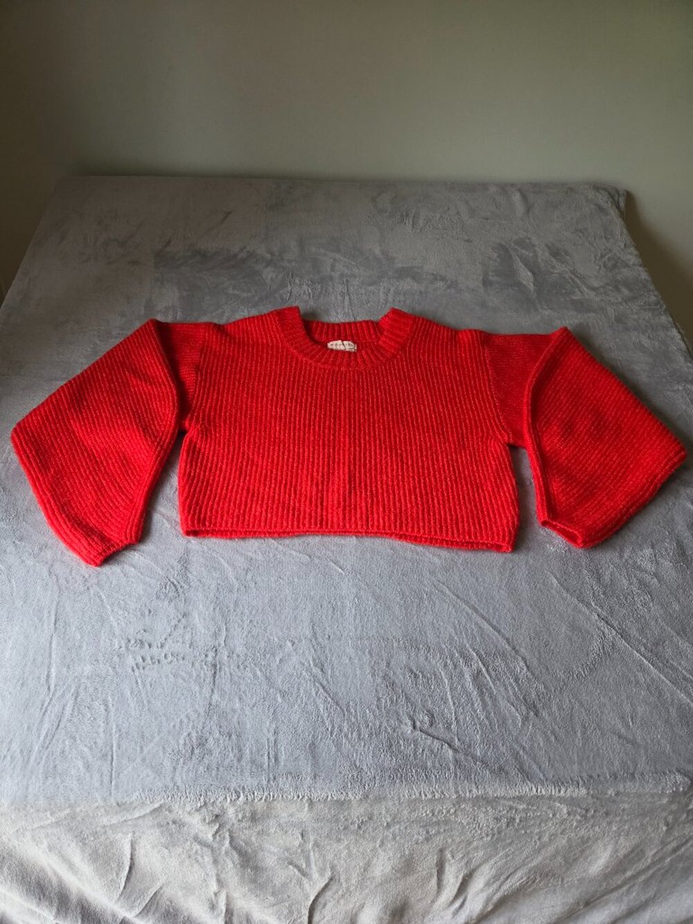Urban Collection Orange Red Crewneck Sweater,Size M
